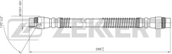 Zekkert BS-9437 - Bremžu šļūtene ps1.lv