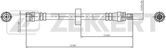 Zekkert BS-9424 - Bremžu šļūtene ps1.lv