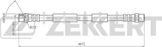 Zekkert BS-9421 - Bremžu šļūtene ps1.lv