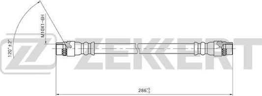 Zekkert BS-9423 - Bremžu šļūtene ps1.lv