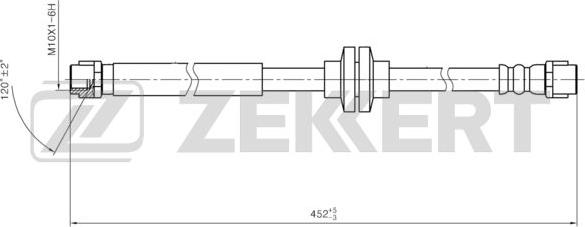 Zekkert BS-9476 - Bremžu šļūtene ps1.lv