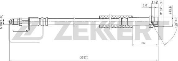 Zekkert BS-9478 - Bremžu šļūtene ps1.lv