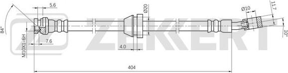 Zekkert BS-9508 - Bremžu šļūtene ps1.lv