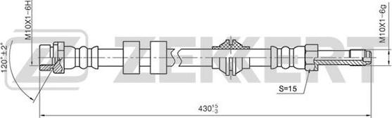 Zekkert BS-9055 - Bremžu šļūtene ps1.lv