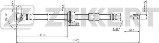 Zekkert BS-9399 - Bremžu šļūtene ps1.lv