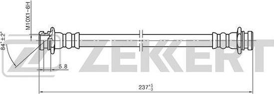 Zekkert BS-9394 - Bremžu šļūtene ps1.lv