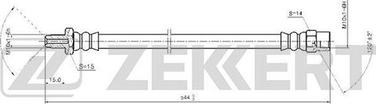 Zekkert BS-9389 - Bremžu šļūtene ps1.lv