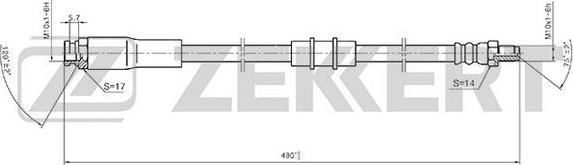 Zekkert BS-9387 - Bremžu šļūtene ps1.lv