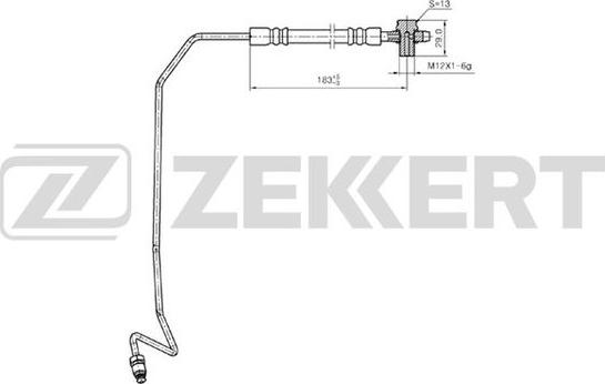 Zekkert BS-9245 - Bremžu šļūtene ps1.lv