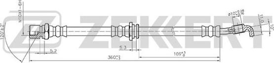 Zekkert BS-9254 - Bremžu šļūtene ps1.lv