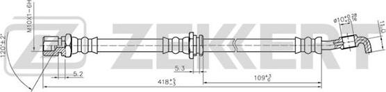 Zekkert BS-9253 - Bremžu šļūtene ps1.lv