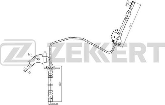 Zekkert BS-9233 - Bremžu šļūtene ps1.lv