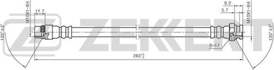 Zekkert BS-9237 - Bremžu šļūtene ps1.lv