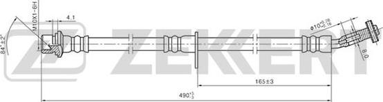 Zekkert BS-9277 - Bremžu šļūtene ps1.lv