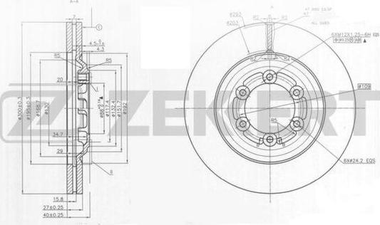 Zekkert BS-5984 - Bremžu diski ps1.lv