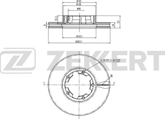 Zekkert BS-5983 - Bremžu diski ps1.lv