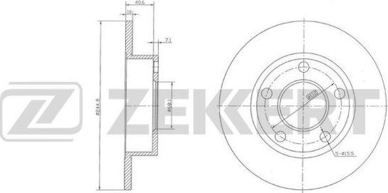 Zekkert BS-5929 - Bremžu diski ps1.lv