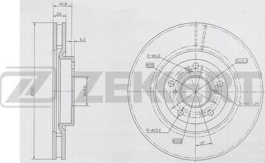 Zekkert BS-5920 - Bremžu diski ps1.lv