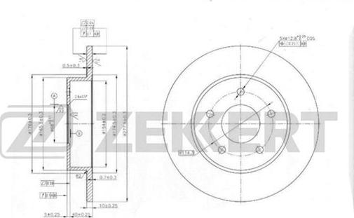 Zekkert BS-5465 - Bremžu diski ps1.lv