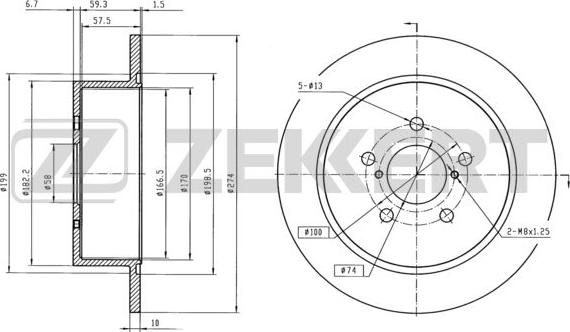 Textar 921678000 - Bremžu diski ps1.lv