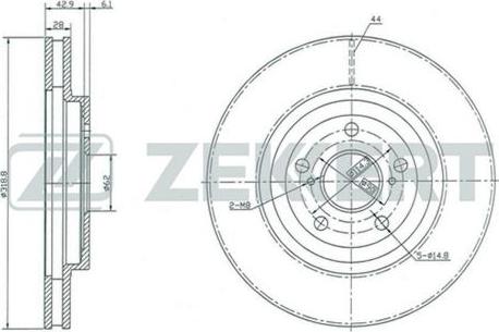 Zekkert BS-5402 - Bremžu diski ps1.lv