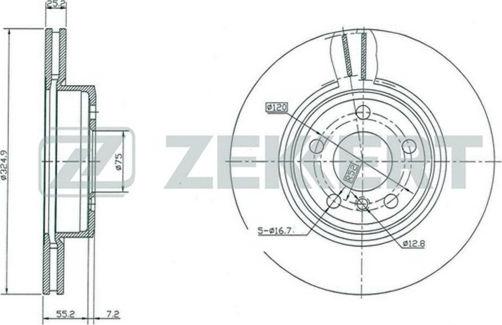 Zekkert BS-5410 - Bremžu diski ps1.lv