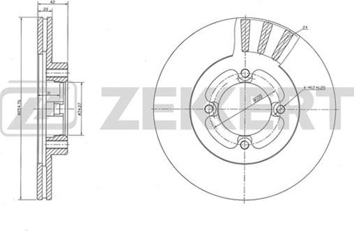 Zekkert BS-5502 - Bremžu diski ps1.lv