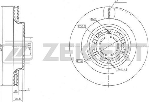 Zekkert BS-5604 - Bremžu diski ps1.lv