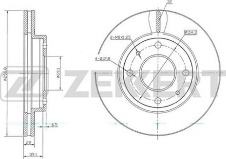 Zekkert BS-5680 - Bremžu diski ps1.lv