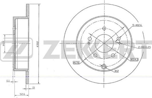 Zekkert BS-5679 - Bremžu diski ps1.lv