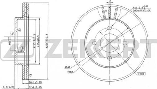 Zekkert BS-5672 - Bremžu diski ps1.lv