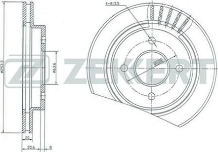 Zekkert BS-5058 - Bremžu diski ps1.lv