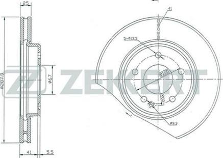 Zekkert BS-5061 - Bremžu diski ps1.lv