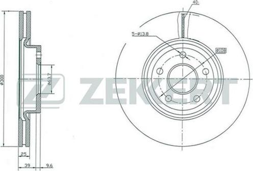 Zekkert BS-5006 - Bremžu diski ps1.lv