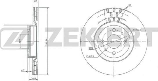 Zekkert BS-5011 - Bremžu diski ps1.lv