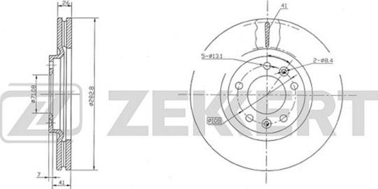 Zekkert BS-5038 - Bremžu diski ps1.lv