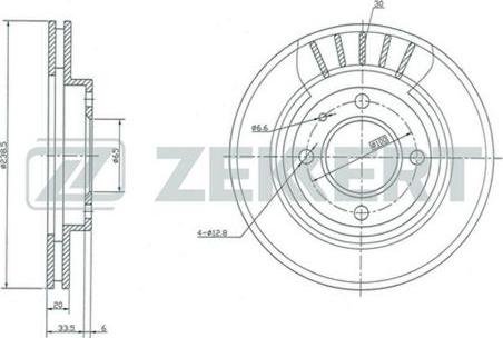 Zekkert BS-5070 - Bremžu diski ps1.lv