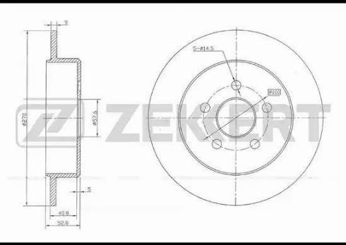 Zekkert BS-5805 - Bremžu diski ps1.lv