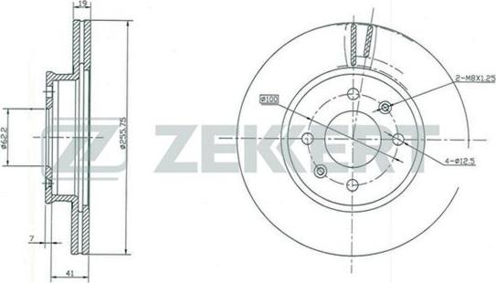 Zekkert BS-5390 - Bremžu diski ps1.lv