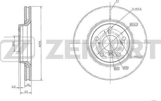 Zekkert BS-5340 - Bremžu diski ps1.lv