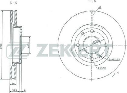 Zekkert BS-5358 - Bremžu diski ps1.lv