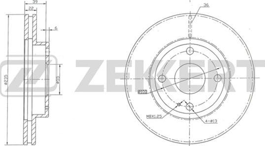 Zekkert BS-5306 - Bremžu diski ps1.lv