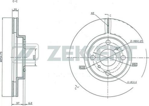 Zekkert BS-5318 - Bremžu diski ps1.lv