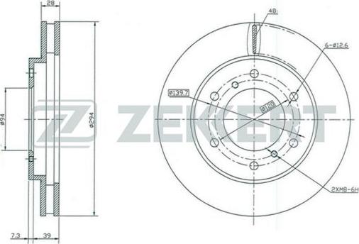 Zekkert BS-5321 - Bremžu diski ps1.lv