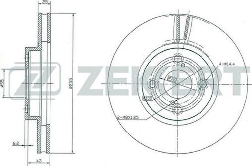 Zekkert BS-5379 - Bremžu diski ps1.lv