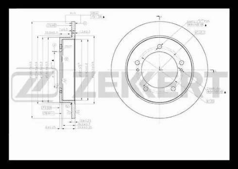 Zekkert BS-5375 - Bremžu diski ps1.lv