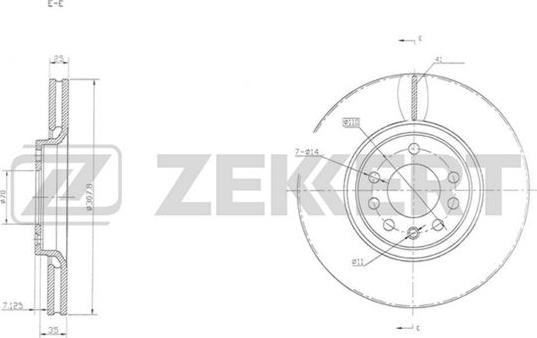 Zekkert BS-5294 - Bremžu diski ps1.lv