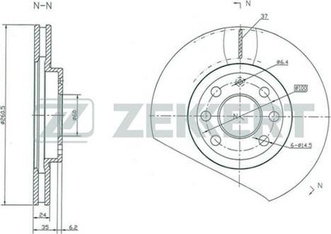 Zekkert BS-5248 - Bremžu diski ps1.lv