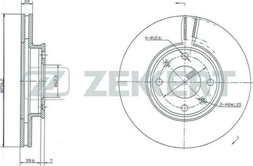 Zekkert BS-5261 - Bremžu diski ps1.lv