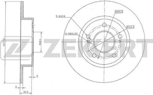 Zekkert BS-5206 - Bremžu diski ps1.lv